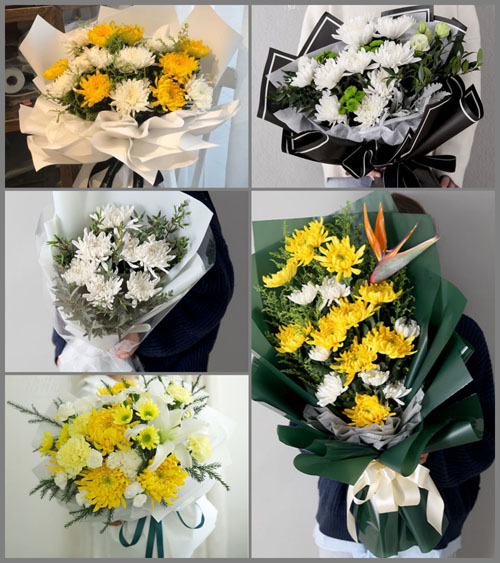 福建漳州龙海市东园镇秋租村白事花束代送